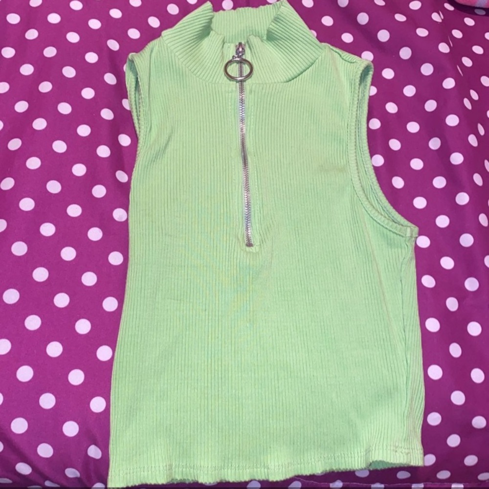 Fashion Nova Lime Green Crop Top